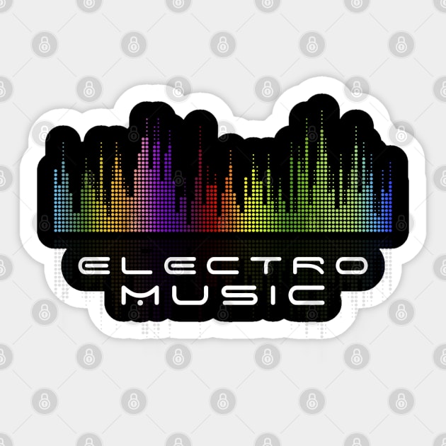 Electro Music Sticker by Andreeastore  